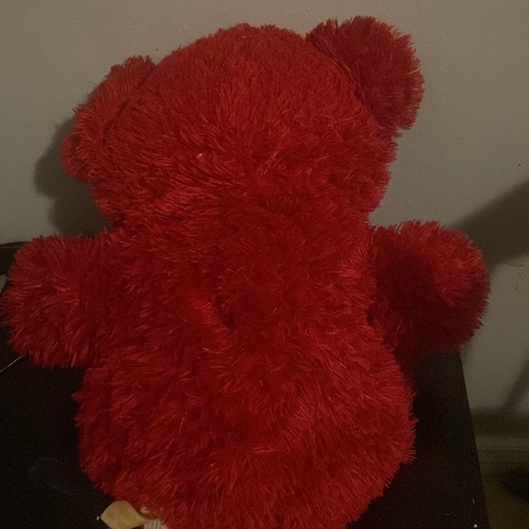 Red fluffy stuffed animal - Picture 2 of 2
